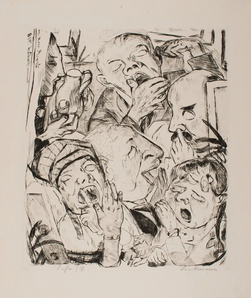 The Yawners Plate 7 From The Portfolio Faces 2