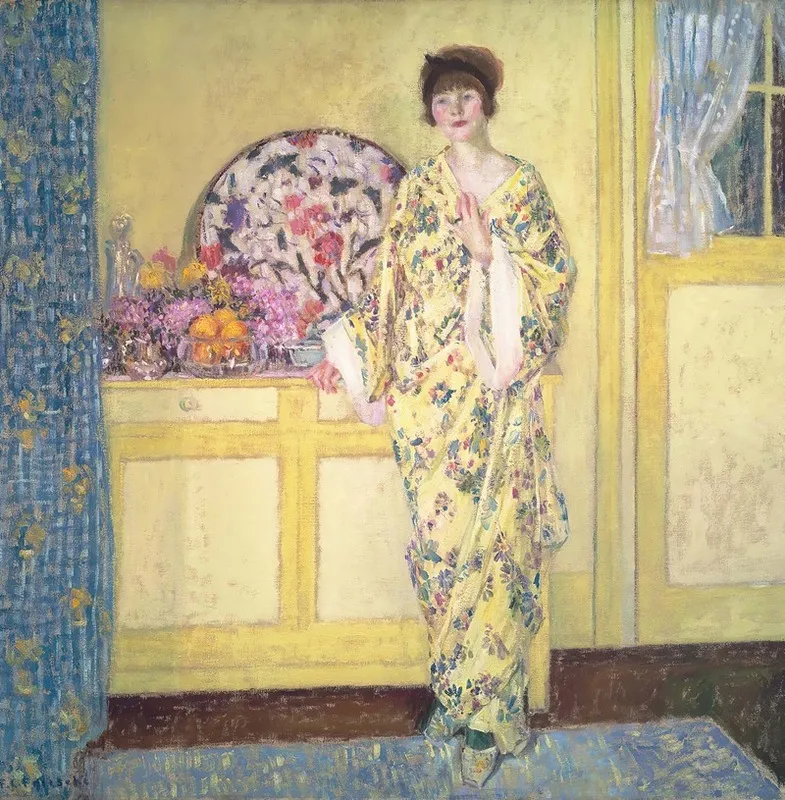 The Yellow Room 2 by Frederick Carl Frieseke - Canvas Print