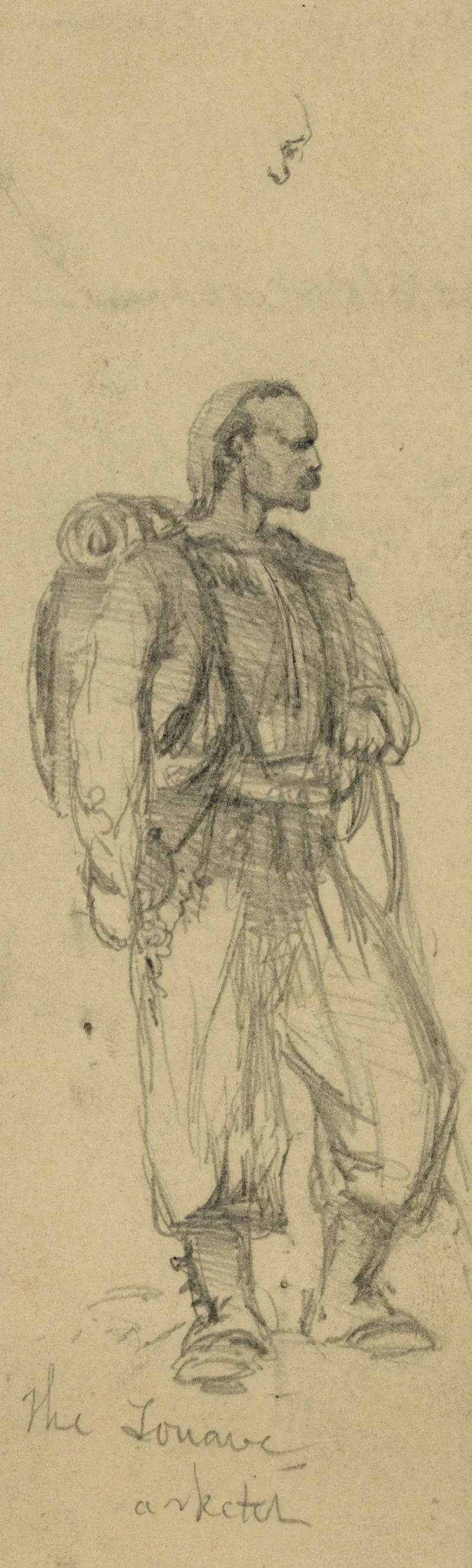 The Zouave 3 by Edwin Forbes - Canvas Print