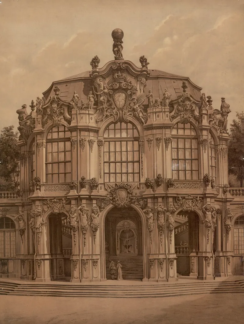 The Zwinger Dresden 2 by Josef Langl - Canvas Print