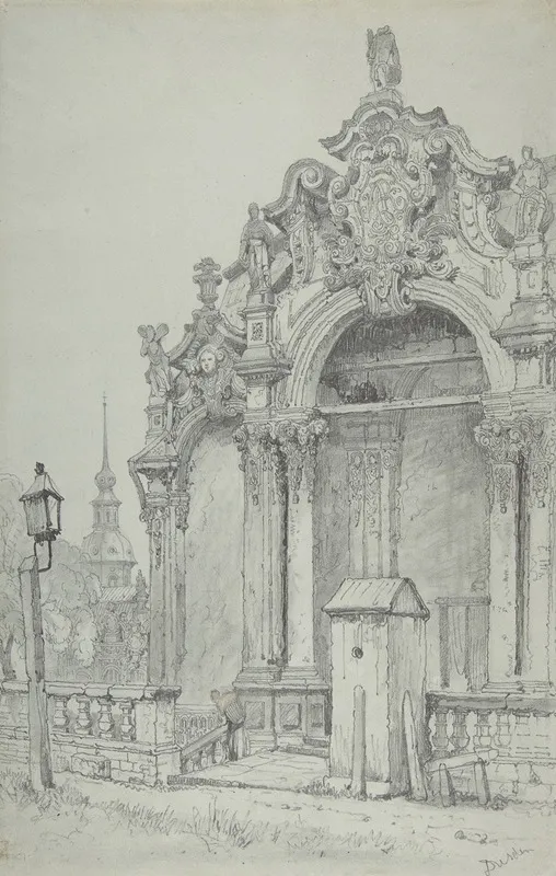 The Zwinger Dresden by Samuel Prout - Canvas Print