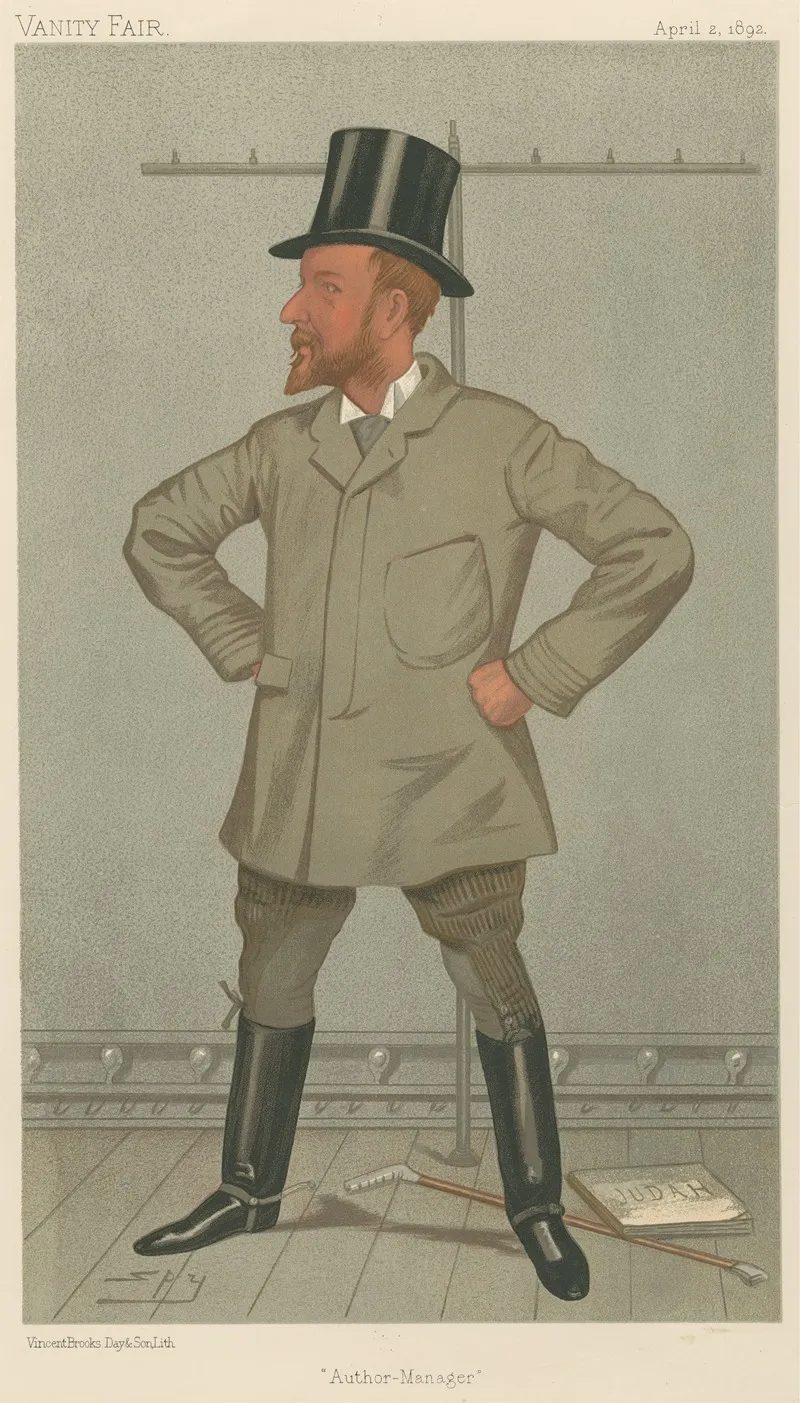 Theatre Author Manager Mr Henry Arthur Jones April 2 1892 by Leslie Matthew Ward - Canvas Print