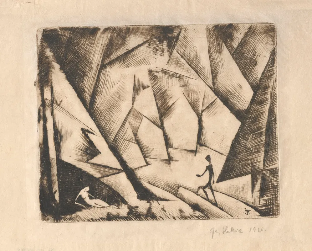 Theatre Composition I by Jerzy Hulewicz - Canvas Print