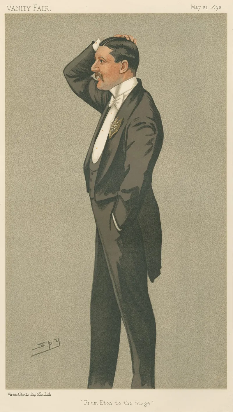 Theatre From Eton To The Stage Mr Charles Hawtrey May 21 1892 by Leslie Matthew Ward - Canvas Print