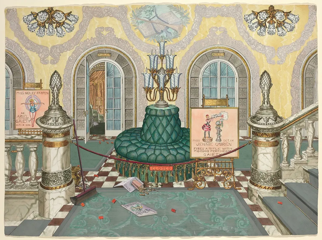 Theatre Lobby by Perkins Harnly - Canvas Print