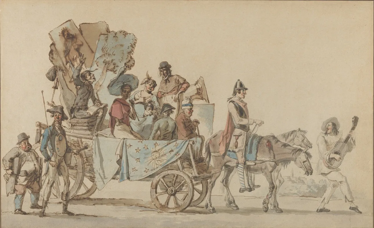 Theatrical Troupe On The Road