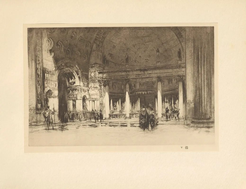 The‎ ‎basilica‎ ‎of‎ ‎maxentius by William Walcot - Canvas Print