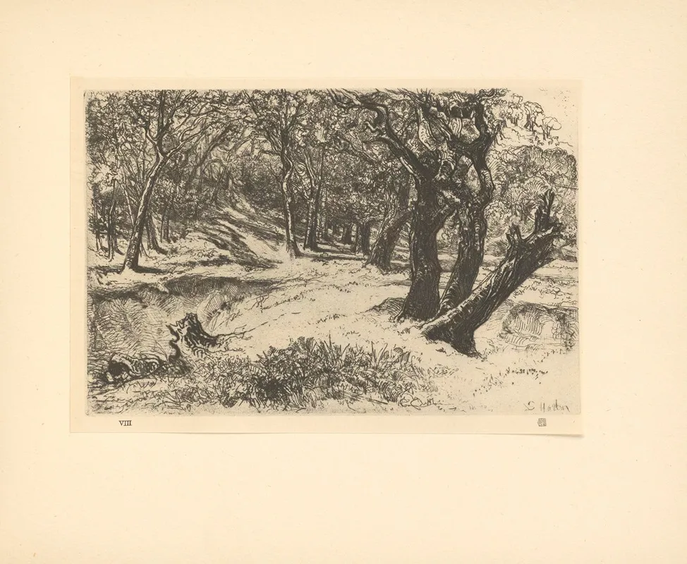 The‎ ‎three‎ ‎sisters by Francis Seymour Haden - Canvas Print