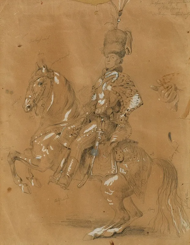 Theodor Aron De Bistra Zu Pferd