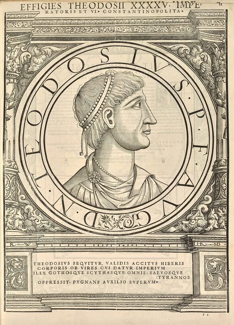 Theodosius I by Jacopo Strada - Canvas Print