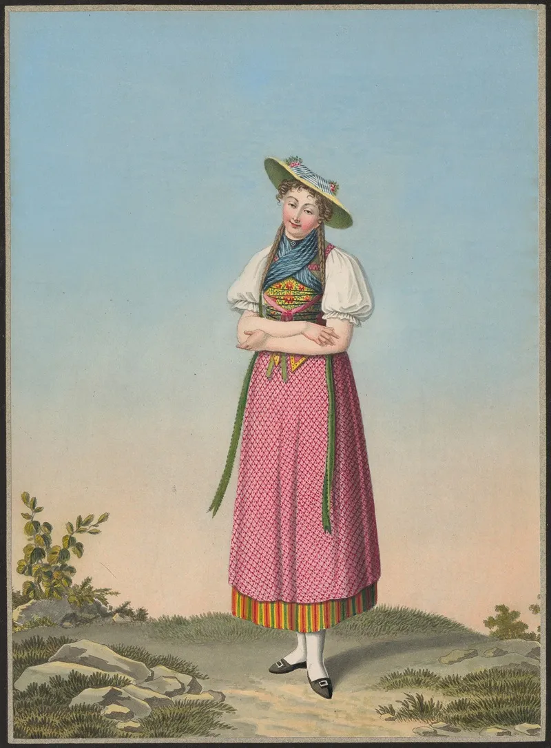 Therese Schmid De Notre Dame Des Hermites Au Canton De Schwitz by Jean Emmanuel Locher - Canvas Print