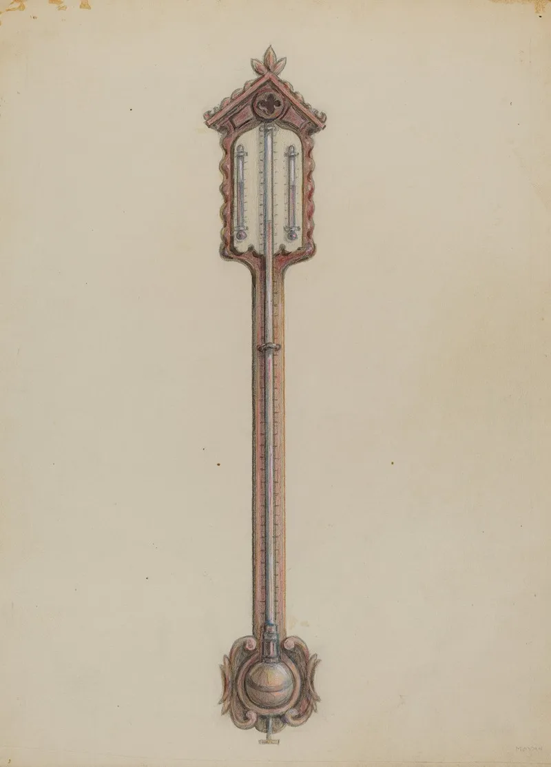Thermometer 2 by Franklin C. Moyan - Canvas Print