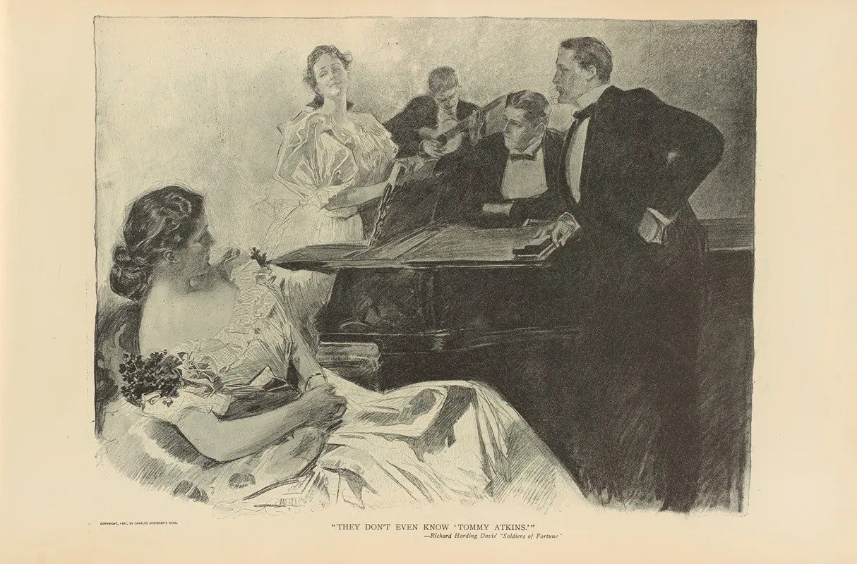 They Dont Even Know Tommy Atkins by Charles Dana Gibson - Canvas Print