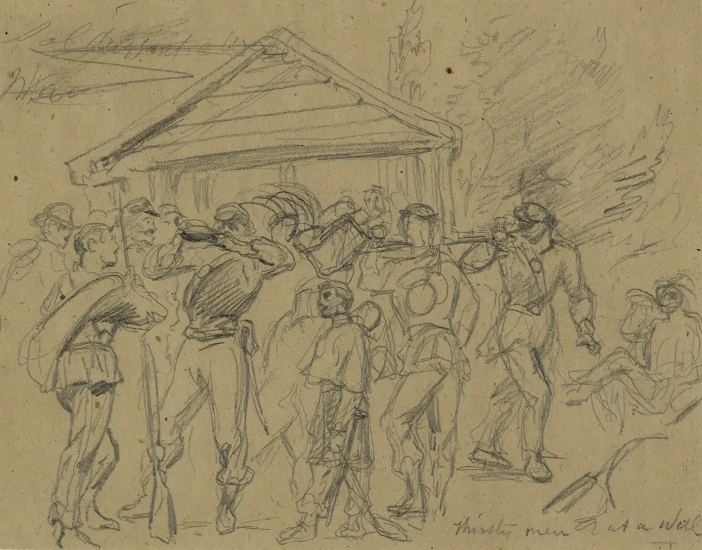 Thirsty Men At A Well
