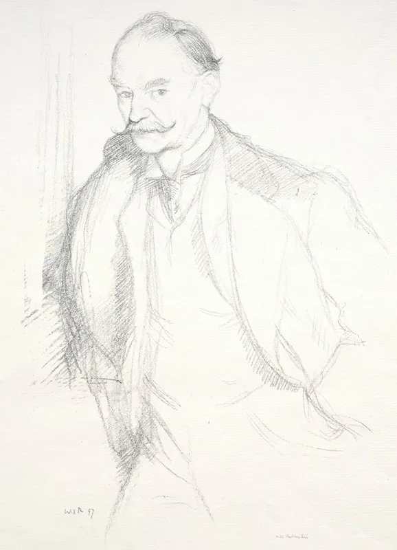 Thomas Hardy by William Rothenstein - Canvas Print