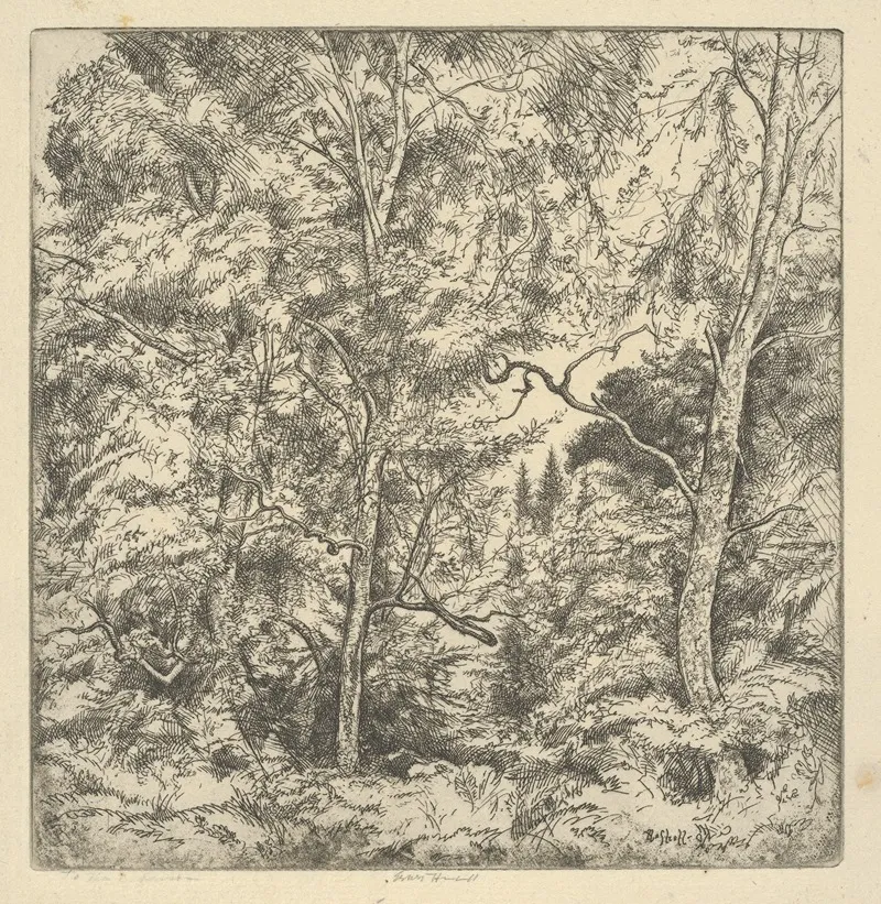 Three Birches by Ernest Haskell - Canvas Print