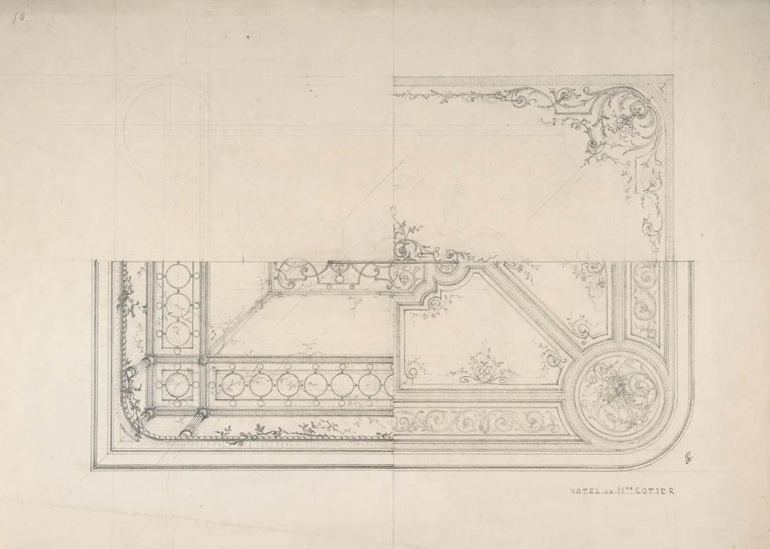 Three Designs For Ceilings Hotel Cottier