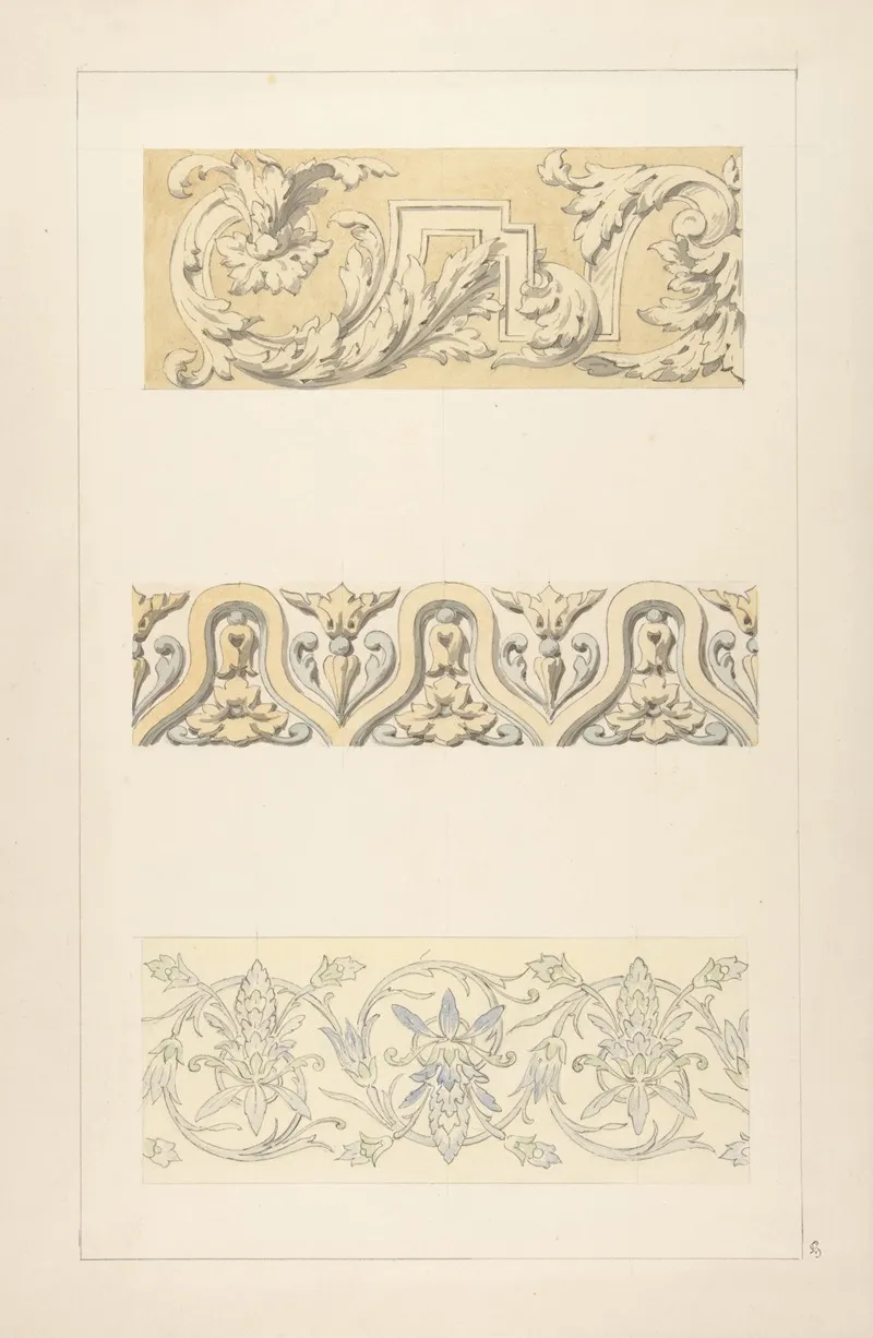 Three Designs For Decorative Borders