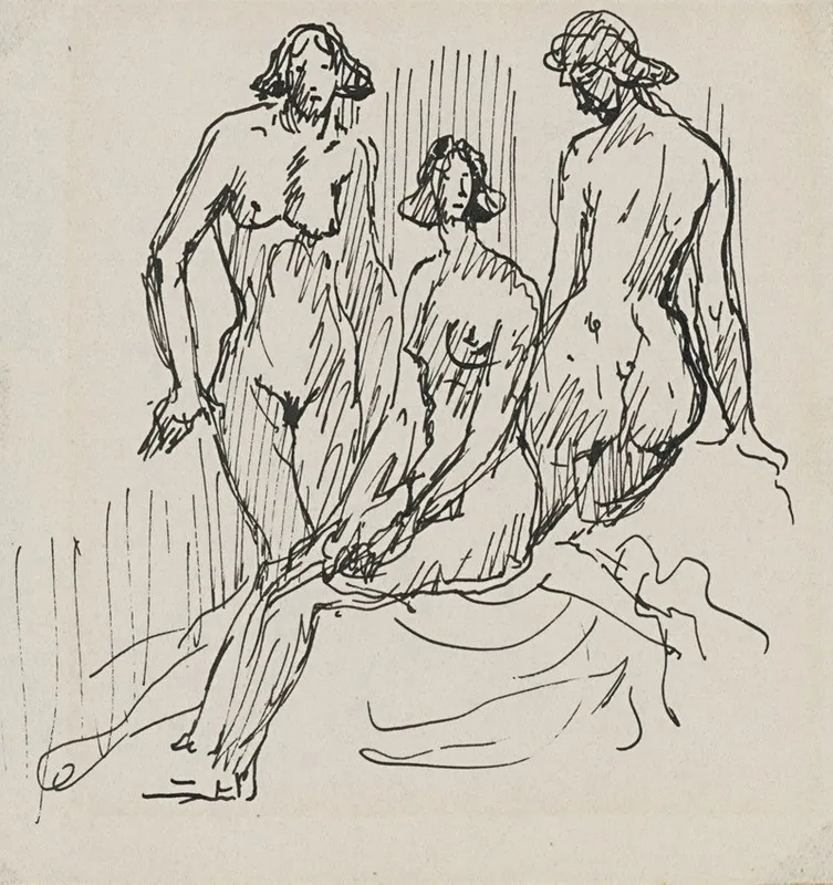 Three Female Figures