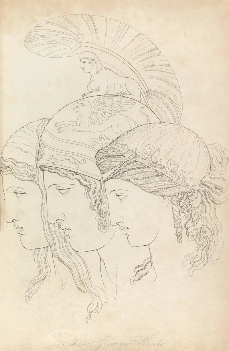 Three Grecian Heads by Thomas Baxter - Canvas Print