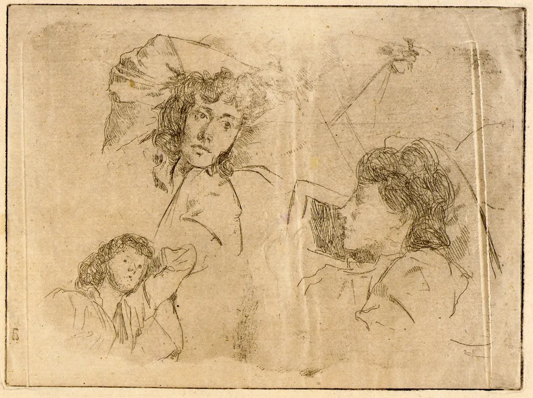Three Heads Sketches