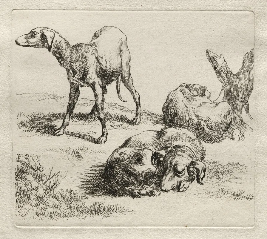Three Hunting Dogs 2