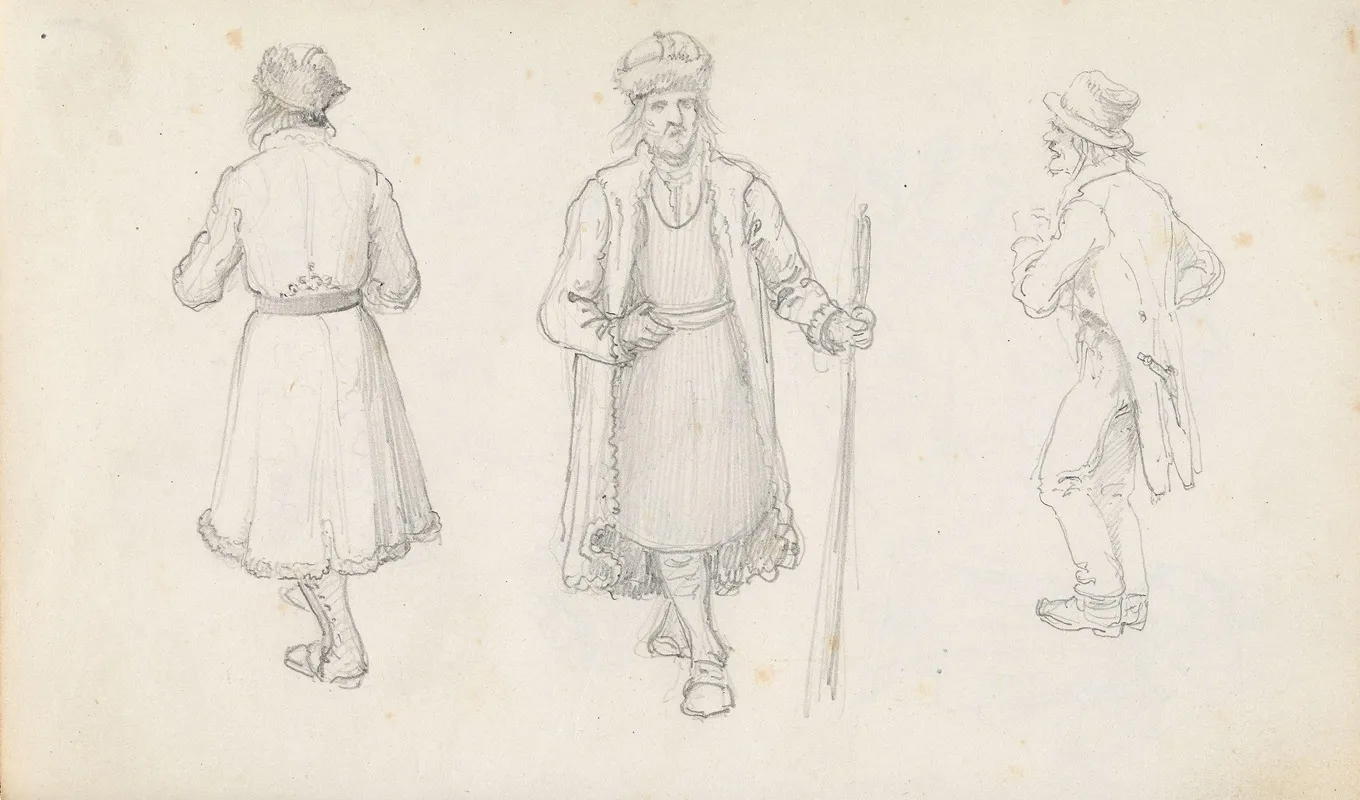 Three Male Figures