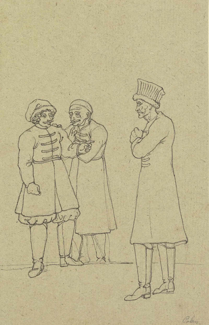 Three Poles by Franz Pforr - Canvas Print