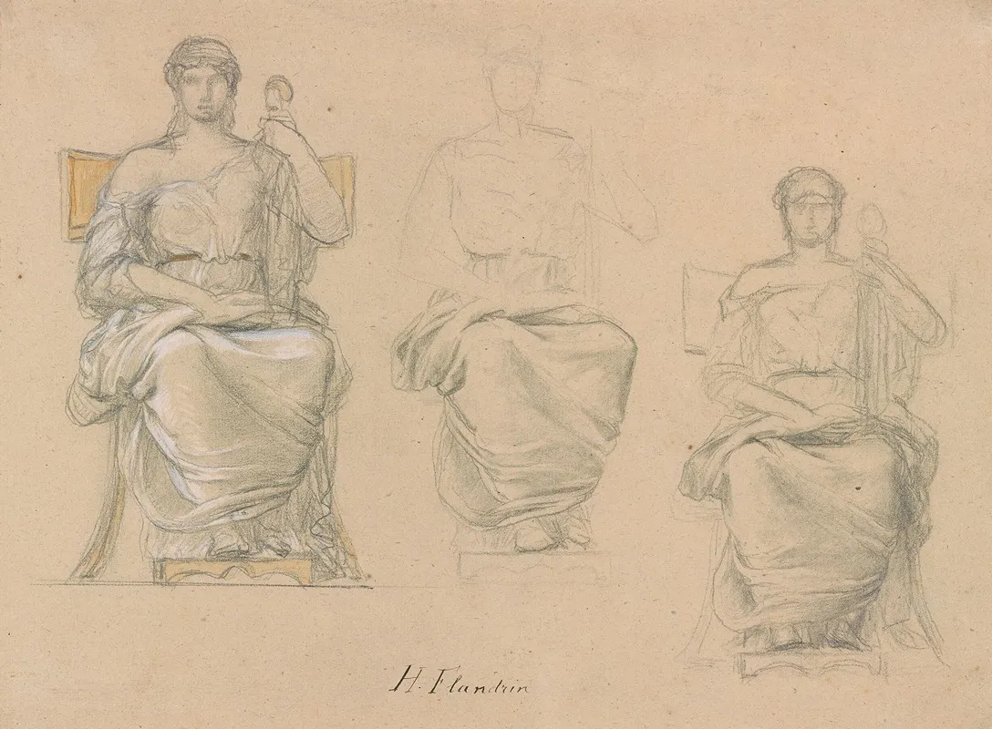 Three Studies Of A Classical Figure