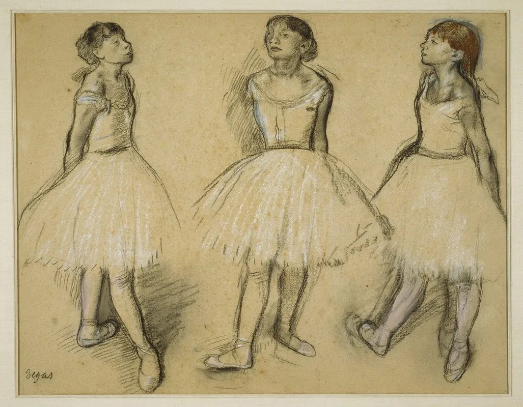Three Studies Of A Dancer In Fourth Position