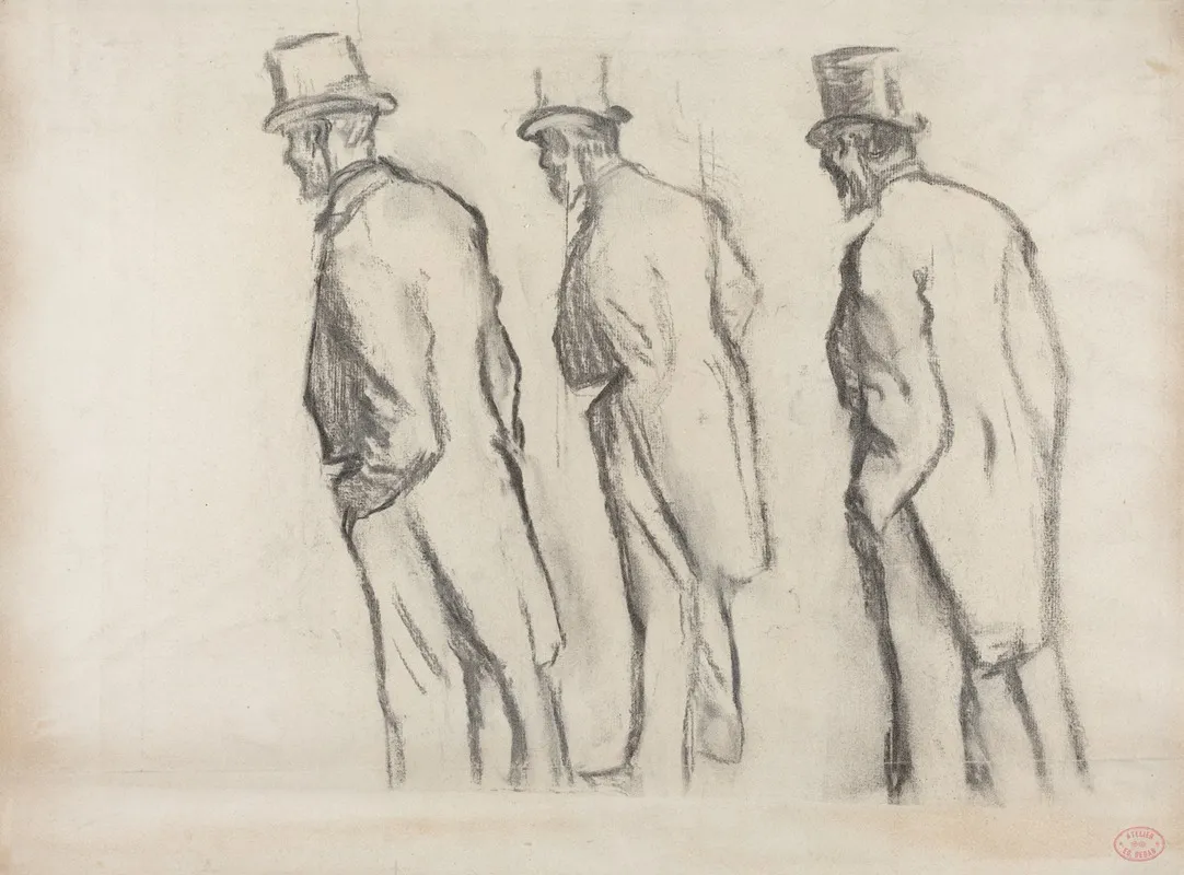 Three Studies Of Ludovic Halevy Standing Ii