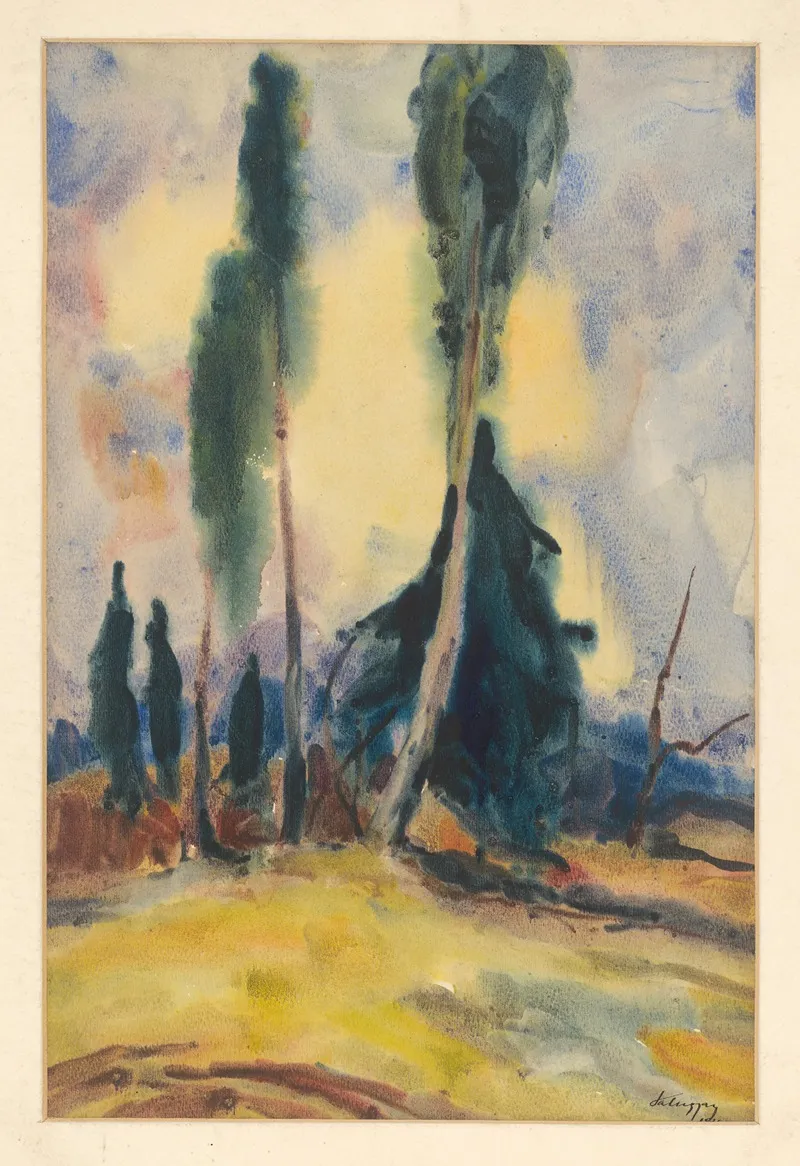 Three Trees On A Plain