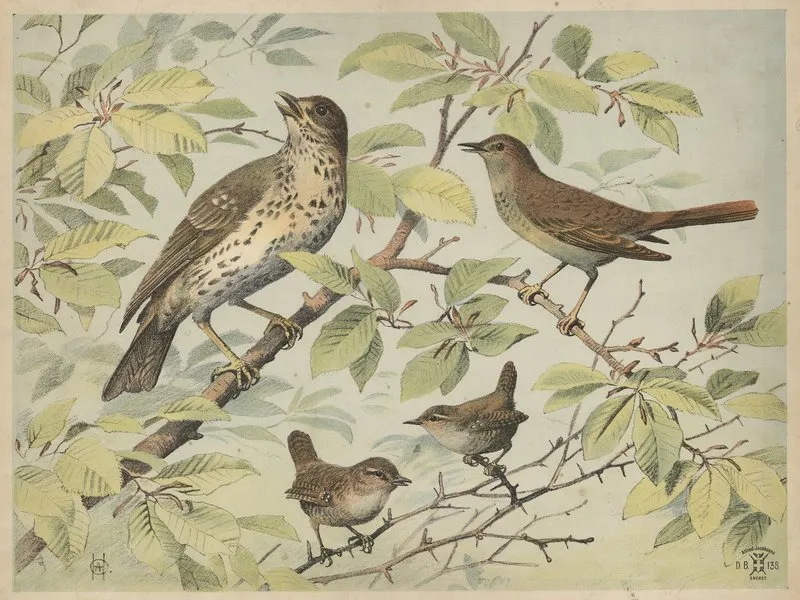 Thrush Nightingale And Wren