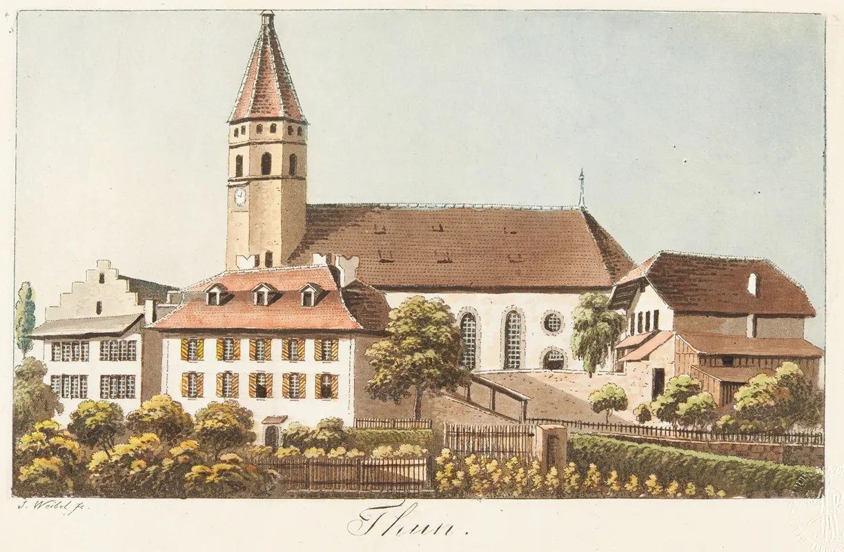 Thun by Jakob Samuel Weibel - Canvas Print