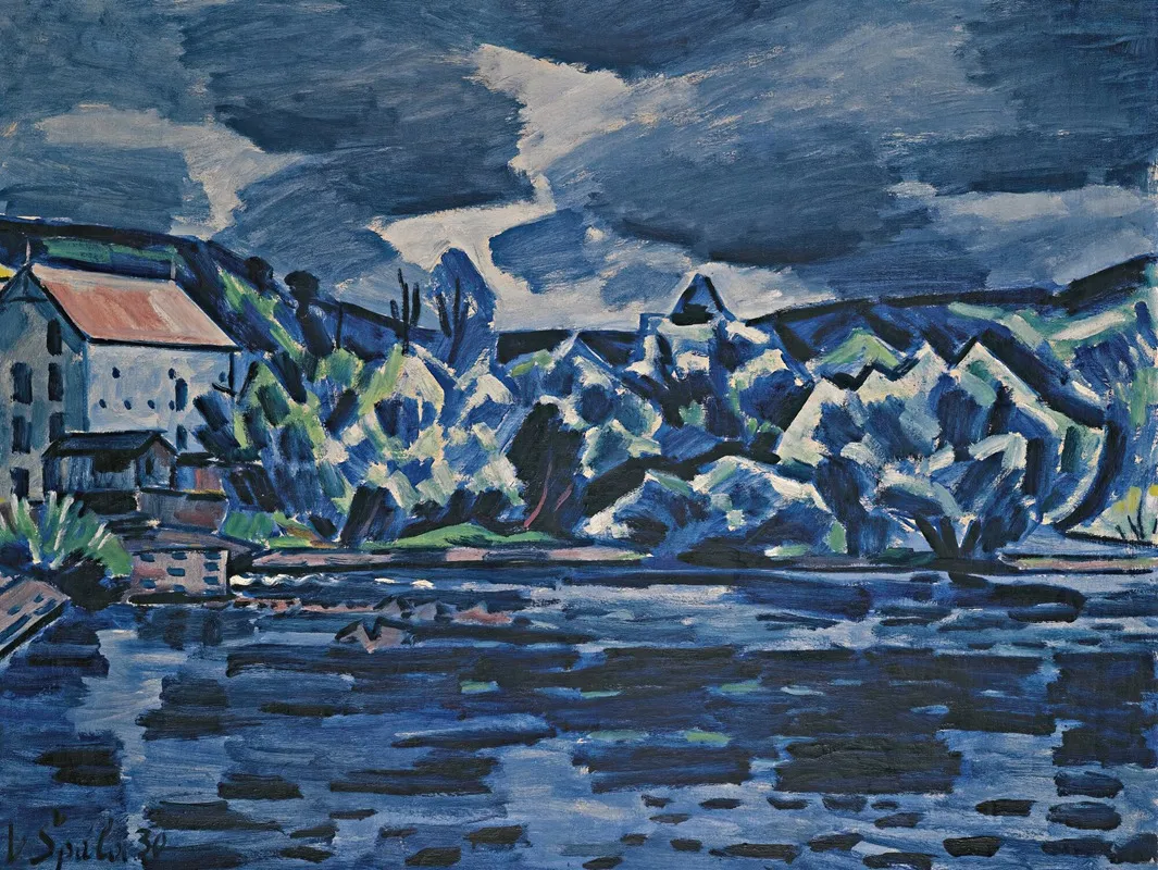 Thunderstorm By The River Otava