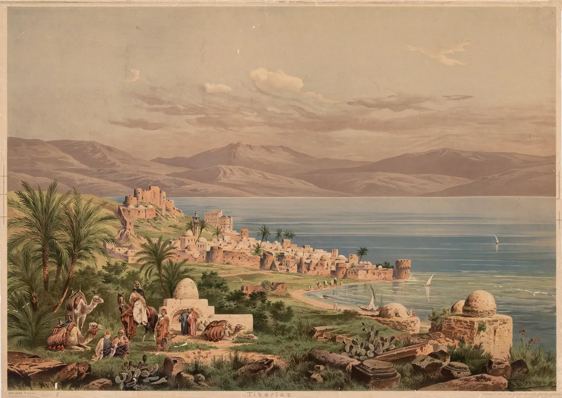 Tiberias 2 by Friedrich Perlberg - Canvas Print