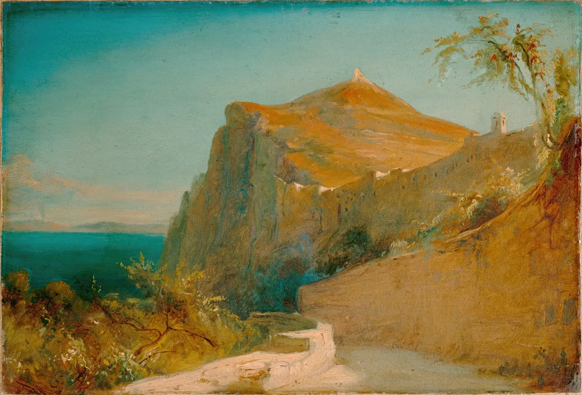 Tiberius Rocks At Capri by Carl Blechen - Canvas Print