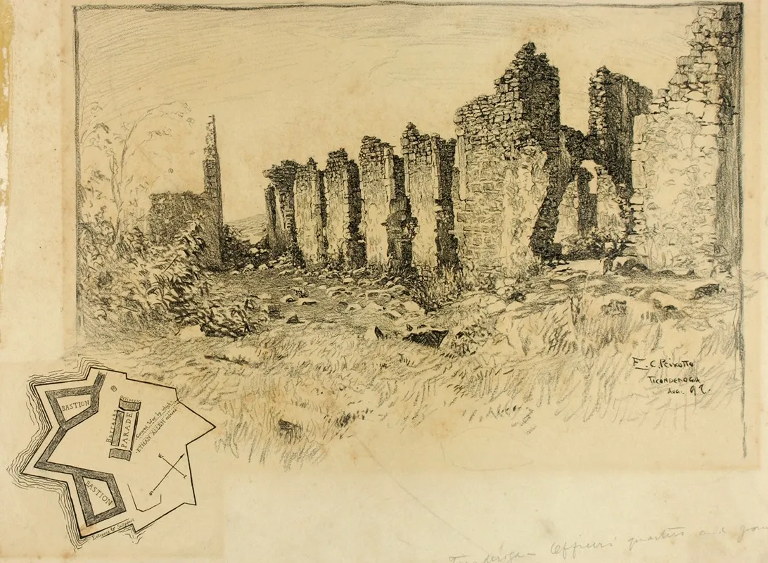 Ticonderoga by Ernest Peixotto - Canvas Print