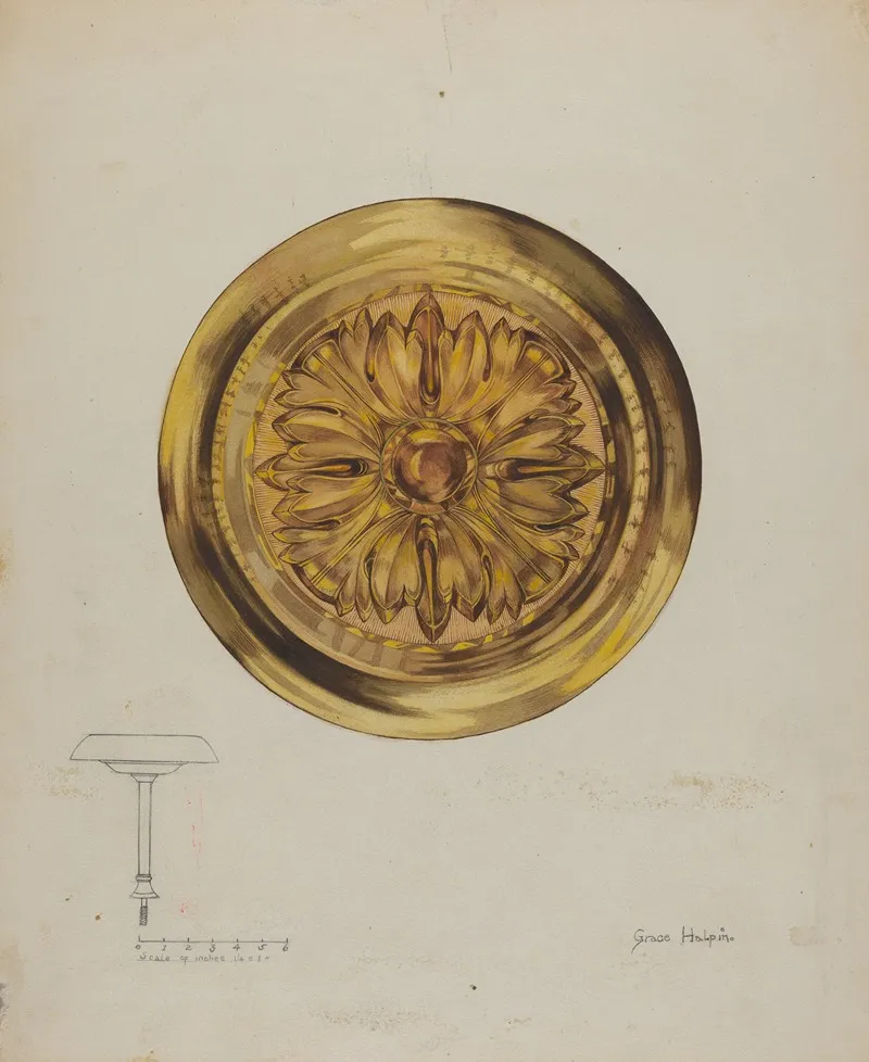 Tie Back 2 by Grace Halpin - Canvas Print