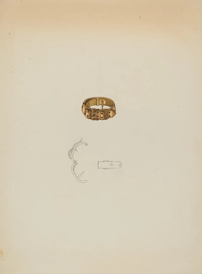 Tie Clasp by Isidore Steinberg - Canvas Print