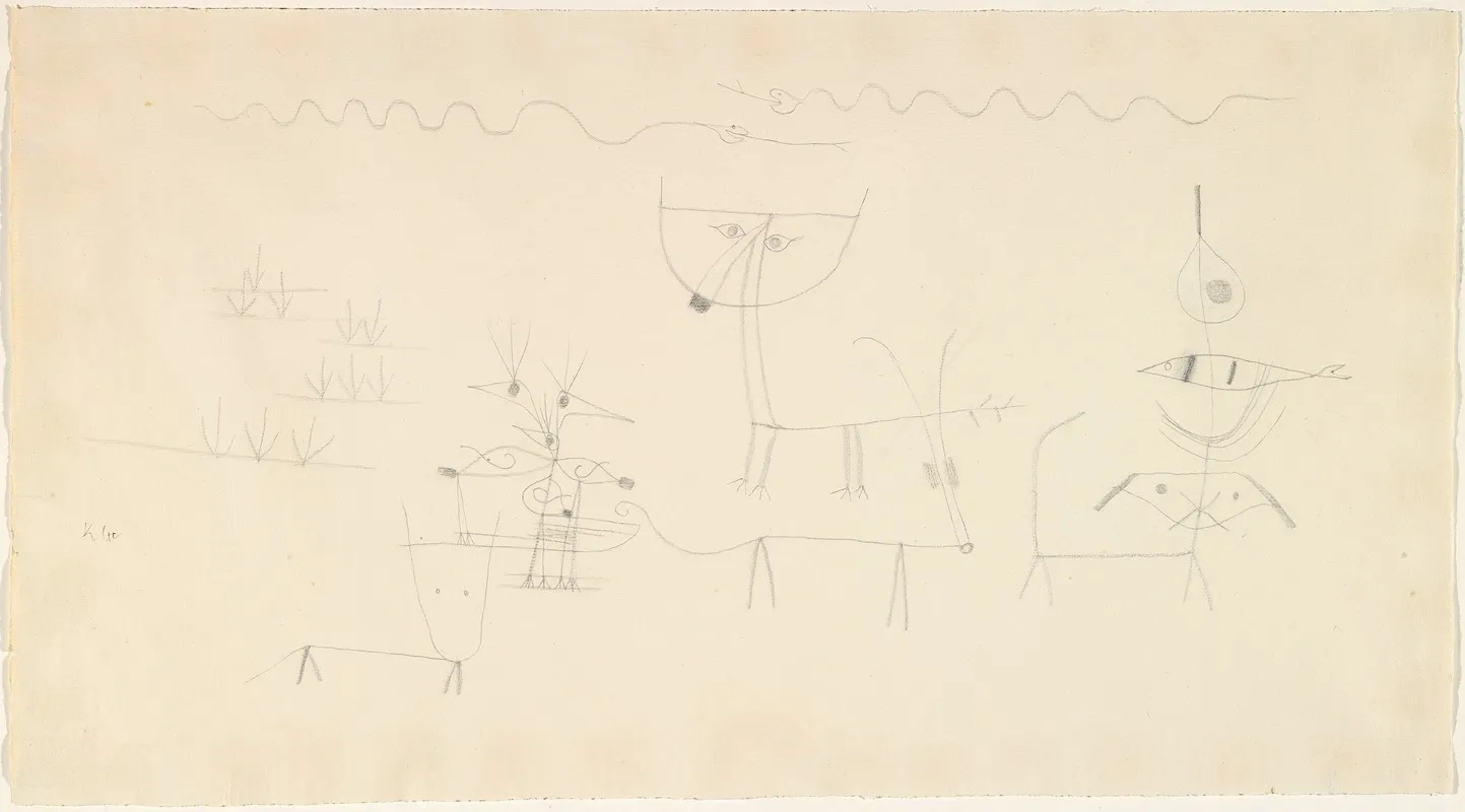 Tiergarten by Paul Klee - Canvas Print