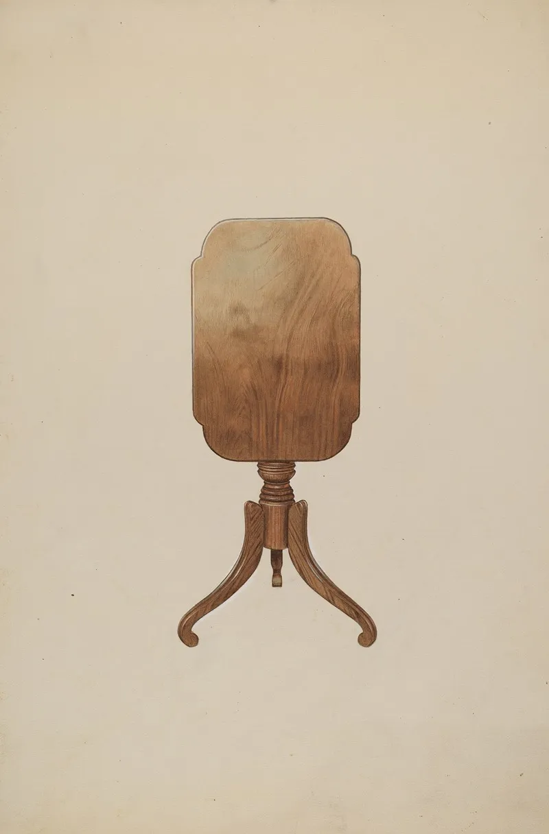 Tilt Top Table 3 by Henry Murphy - Canvas Print