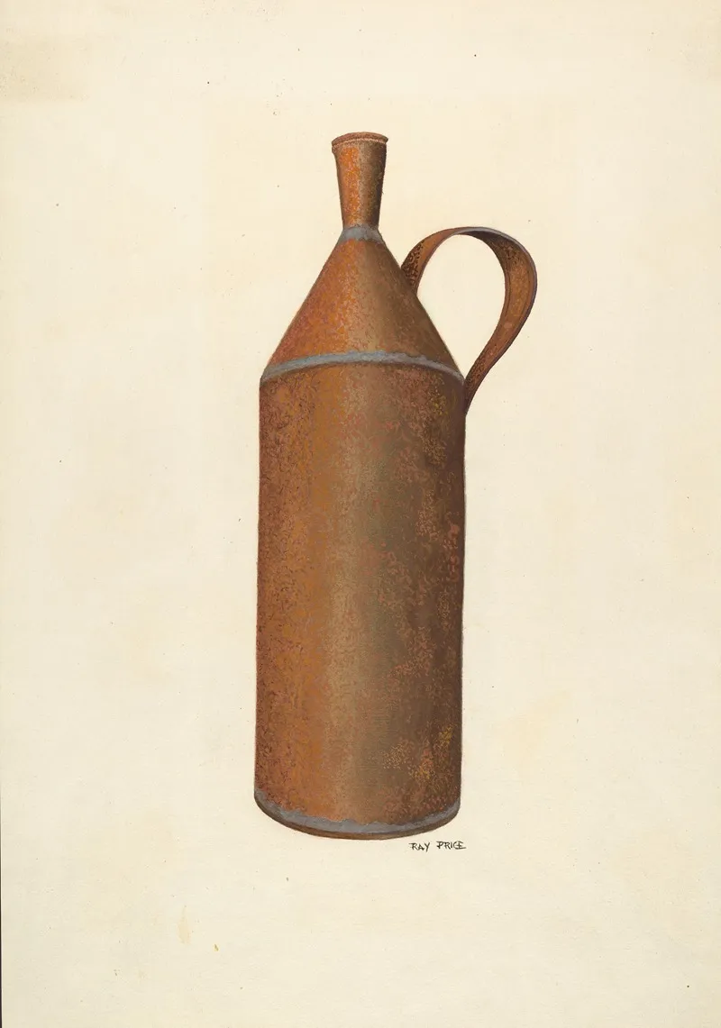 Tin Bottle by Ray Price - Canvas Print