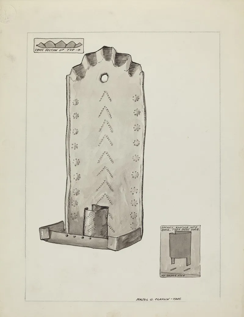 Tin Candle Sconce 2