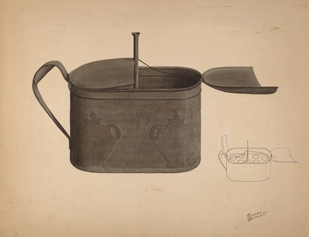 Tin Egg Boiler by Richard Barnett - Canvas Print