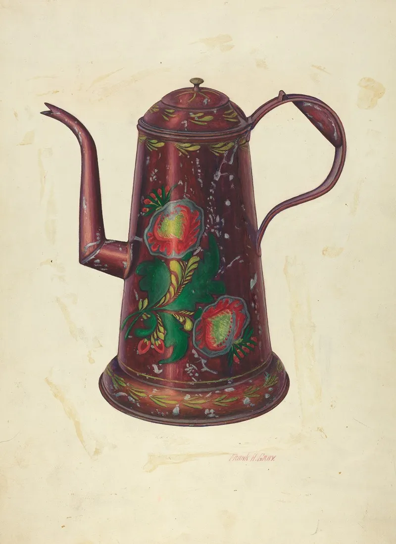 Tin Teapot by Frank Gray - Canvas Print
