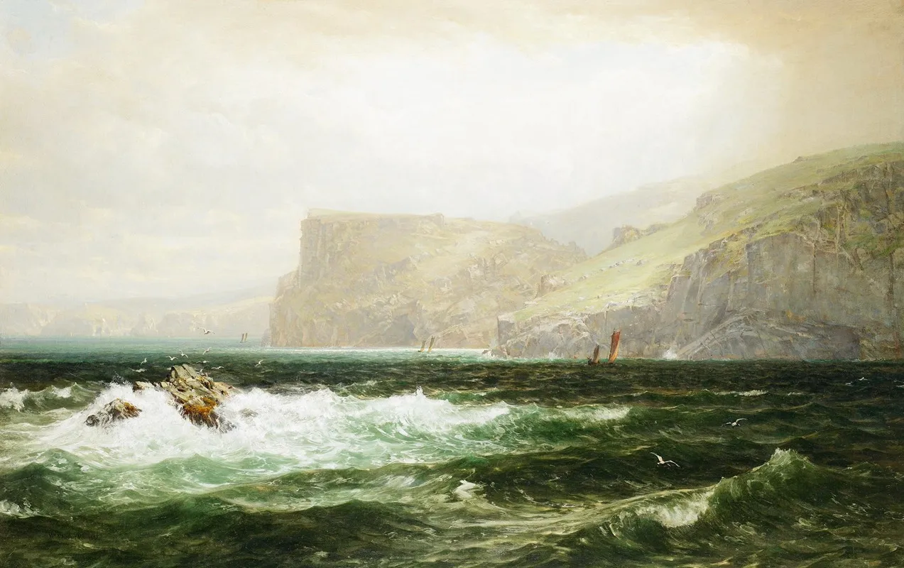 Tintagel Coast by William Trost Richards - Canvas Print