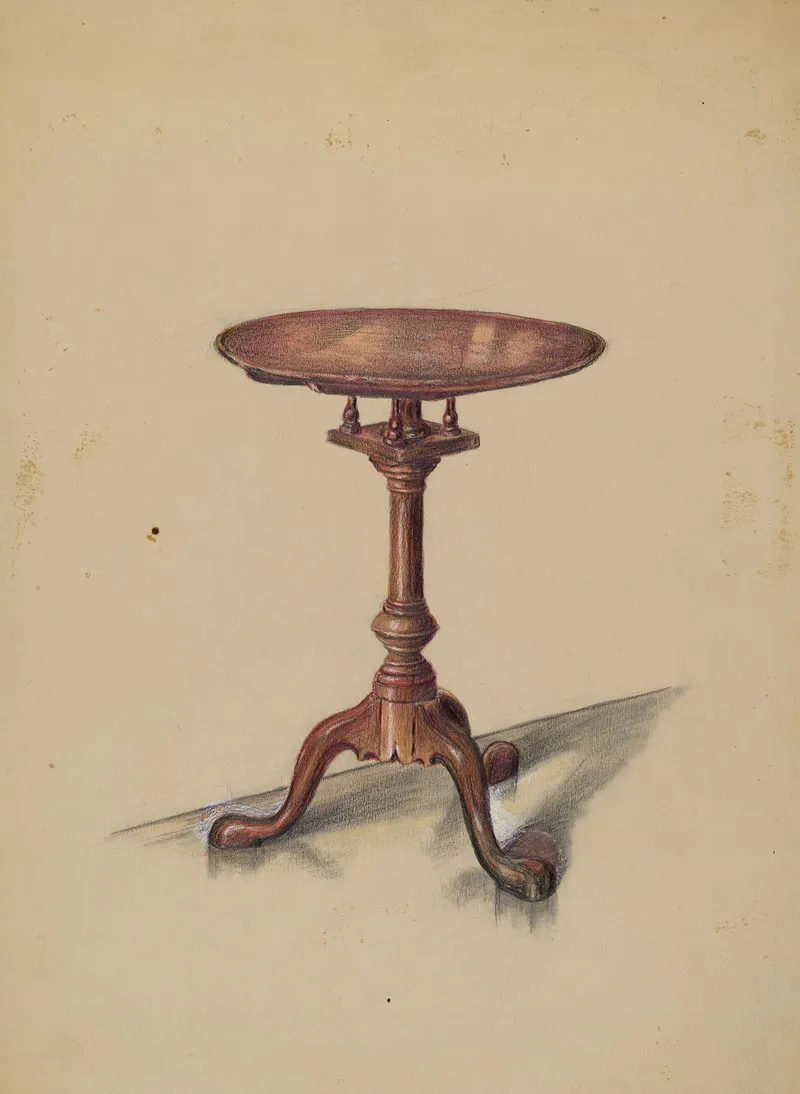 Tip Top Table 2 by Hans Korsch - Canvas Print