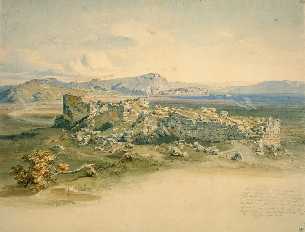 Tiryns by Carl Rottmann - Canvas Print