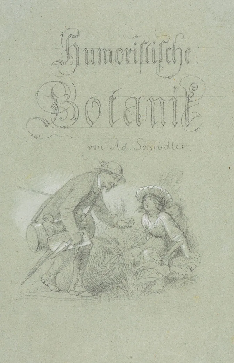 Titelblatt Fur Das Illustrierte Krauterbuch by Adolf Schrödter   - Canvas Print
